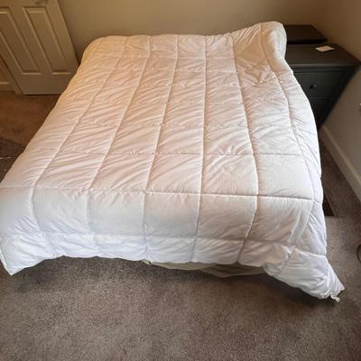 Stonewashed Linen Khaki Restoration Hardware Queen Duvet Covers + Sheets & Claritin Duvet (D-RG)