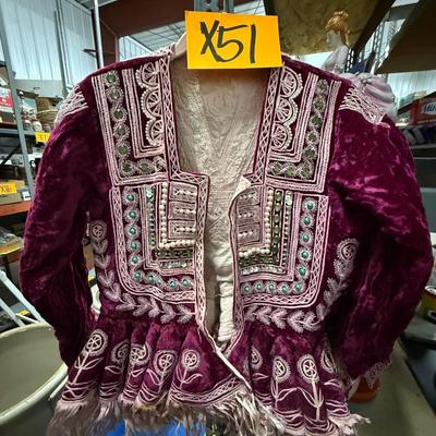 X51-vibrant and ornate beaded cultural jacket