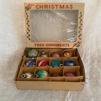 Vintage glass Christmas Ornaments, Lot #1