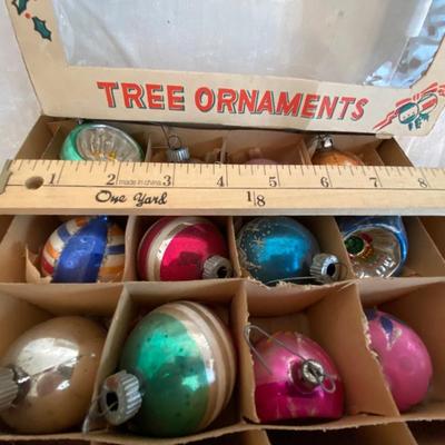 Vintage glass Christmas Ornaments, Lot #1
