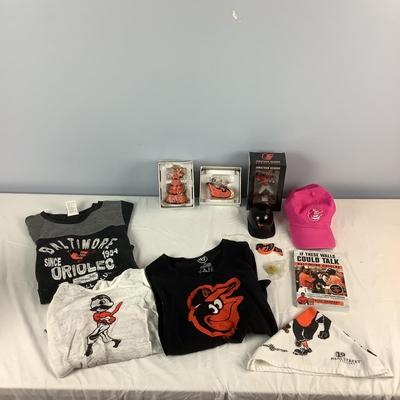 G8336 Large Baltimore Orioles Fan Gear Collection Lot