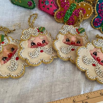Handmade Christmas Felt/Sequin Ornaments