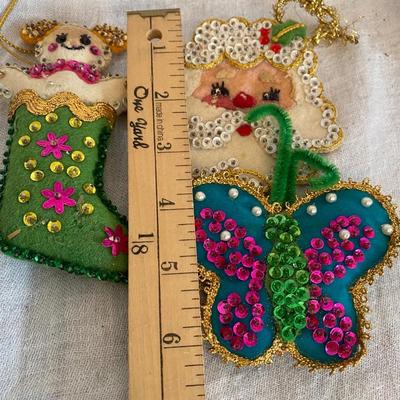 Handmade Christmas Felt/Sequin Ornaments