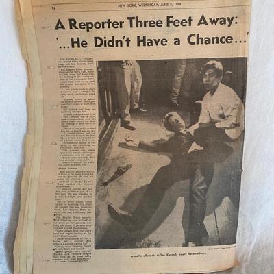 NY Post RFK assassination.