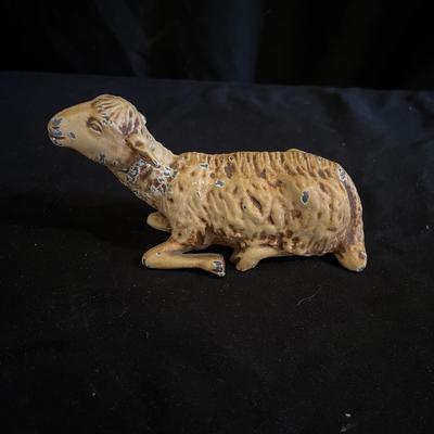 Hubley Die Cast Toy Bulldozer & Metal Lamb (LR-MG)