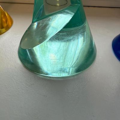 Four Moser Art Glass Goblets (SR-BM)