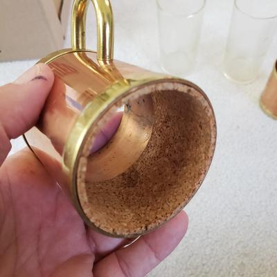 Beucler Copper and Brass Irish Coffee Glasses (SR-BM)