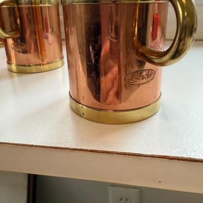 Beucler Copper and Brass Irish Coffee Glasses (SR-BM)