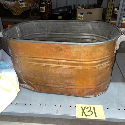 X31-Copper Basin with no lid