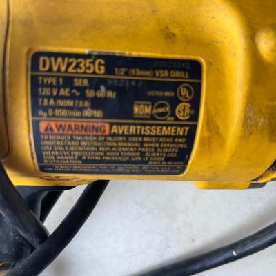 Dewalt 1/2” drill with key wrench