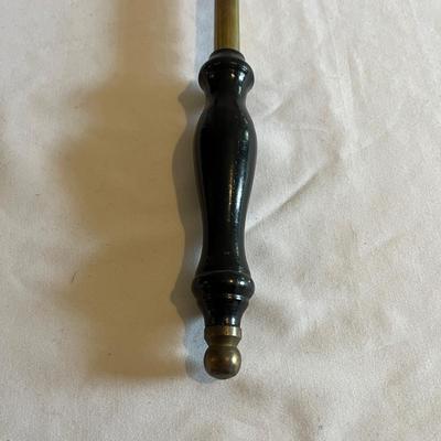 Brass Church Processional Candleholder & Brass Coat Hook (LR-MG)
