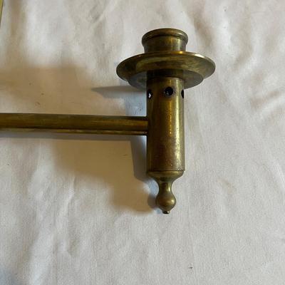 Brass Church Processional Candleholder & Brass Coat Hook (LR-MG)