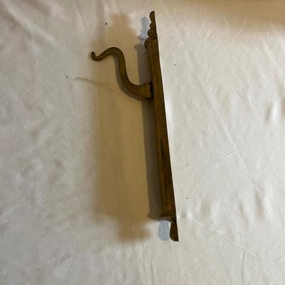Brass Church Processional Candleholder & Brass Coat Hook (LR-MG)
