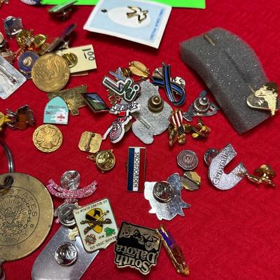 J16-variety of small pins + extras