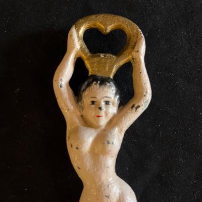 Art Deco Cast Iron Naked Lady Bottle Opener (K-MG)