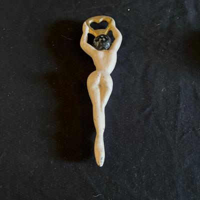 Art Deco Cast Iron Naked Lady Bottle Opener (K-MG)