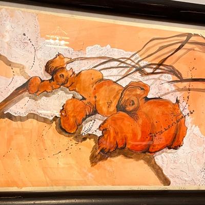 Multi Media Pencil Signed Art (GB2-RG)