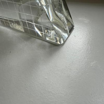 Moser Engraved Triangle Sculpture (SR-BM)