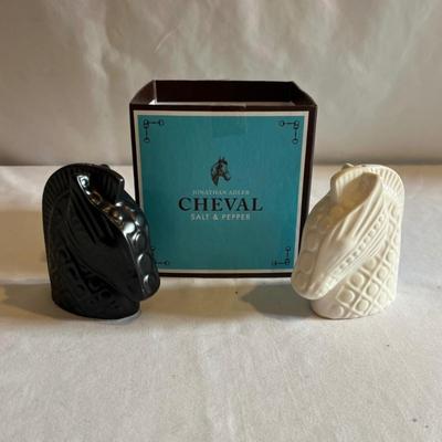 Johnathan Adler NIB Cheval Salt & Pepper Shakers & More (K-MG)