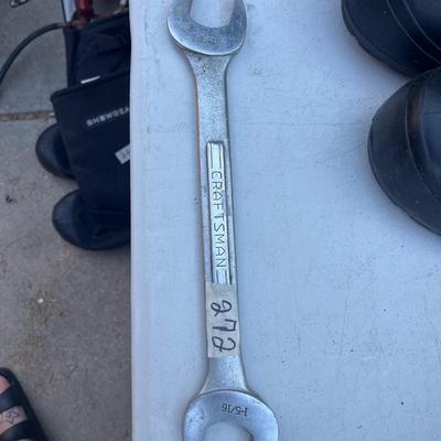 Craftsman double open wrench 1 1/4 x 1 5/6