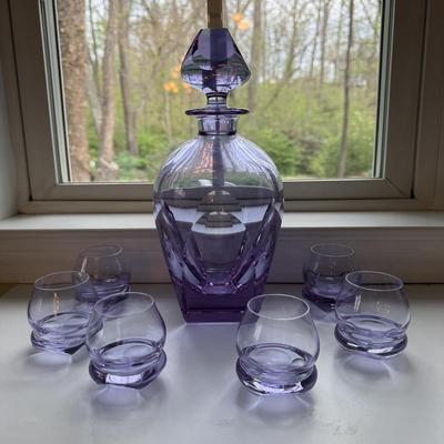 Moser Decanter and Spirit Glasses (SR-BM)
