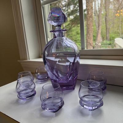 Moser Decanter and Spirit Glasses (SR-BM)