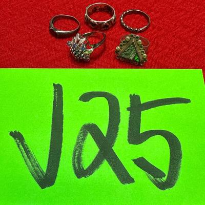 J25-Misc Jewelry-Sterling Stamped