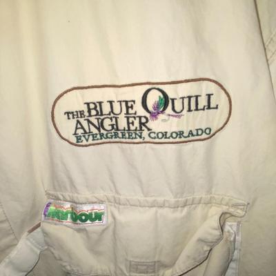 MENS COLUMBIA, NATURAL GEAR AND OTHER ANGLERS SHIRTS SIZE MED-LARGE