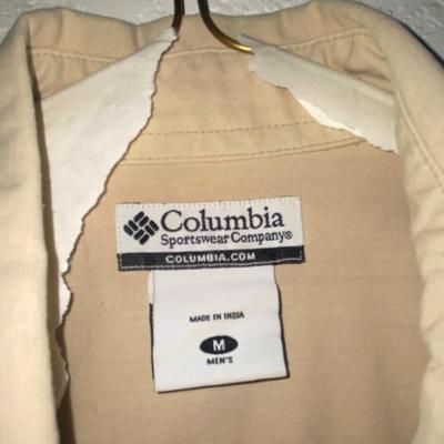 MENS COLUMBIA, NATURAL GEAR AND OTHER ANGLERS SHIRTS SIZE MED-LARGE