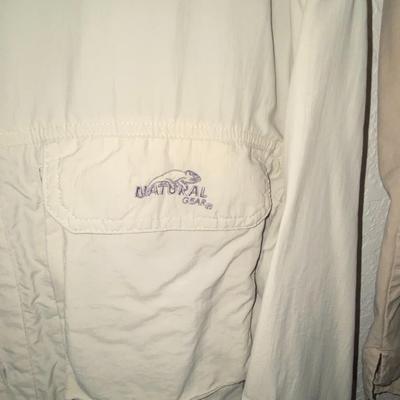 MENS COLUMBIA, NATURAL GEAR AND OTHER ANGLERS SHIRTS SIZE MED-LARGE