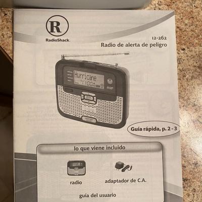 RADIO SHACK WEATHER AND TRAVEL RADIOS, LIKE NEW BLOW DRYERS, AND ALARM CLOCK