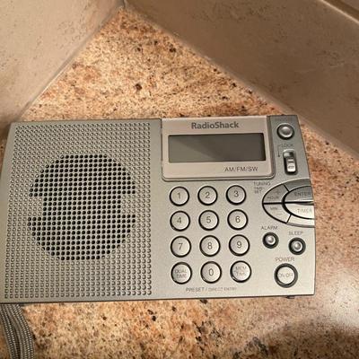 RADIO SHACK WEATHER AND TRAVEL RADIOS, LIKE NEW BLOW DRYERS, AND ALARM CLOCK