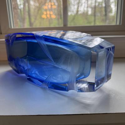 Moser Blue Blossom Vase (SR-BM)