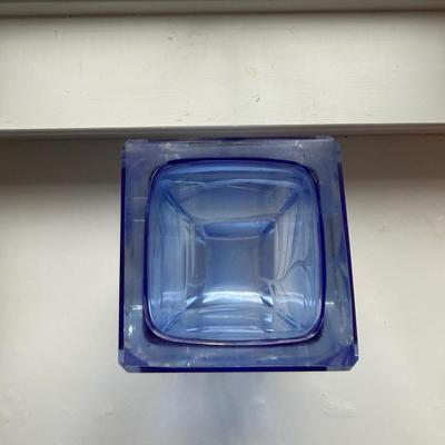 Moser Blue Blossom Vase (SR-BM)