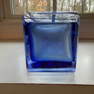 Moser Blue Blossom Vase (SR-BM)