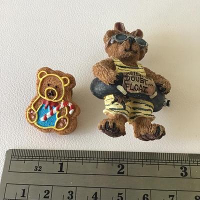 Marked teddy bears brooches vintage