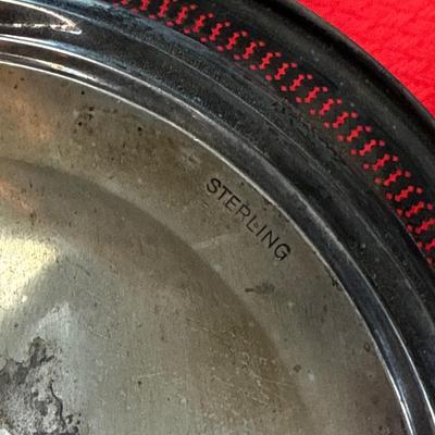 J40-sterling stamped dish