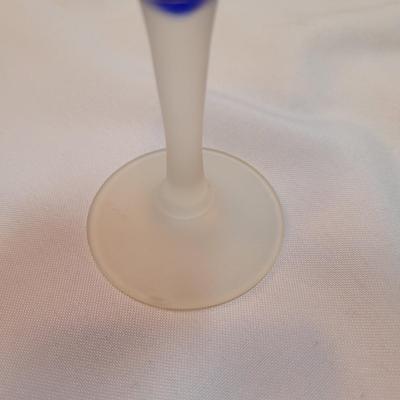 Blue Frosted Stemware Set (DR-EL)