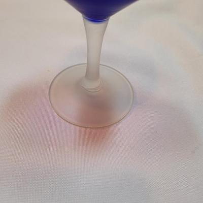 Blue Frosted Stemware Set (DR-EL)