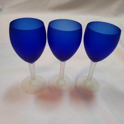 Blue Frosted Stemware Set (DR-EL)