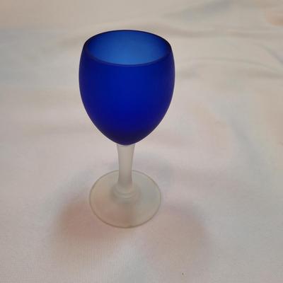 Blue Frosted Stemware Set (DR-EL)