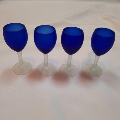 Blue Frosted Stemware Set (DR-EL)