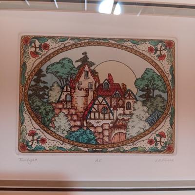 3 ARTIST PROOFS - "TWILIGHT", "CHATEAU I & CHÂTEAU II" BY JE FISHER