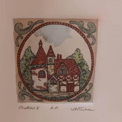 3 ARTIST PROOFS - "TWILIGHT", "CHATEAU I & CHÂTEAU II" BY JE FISHER