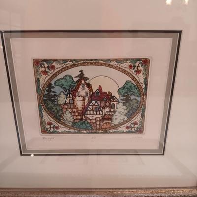3 ARTIST PROOFS - "TWILIGHT", "CHATEAU I & CHÂTEAU II" BY JE FISHER