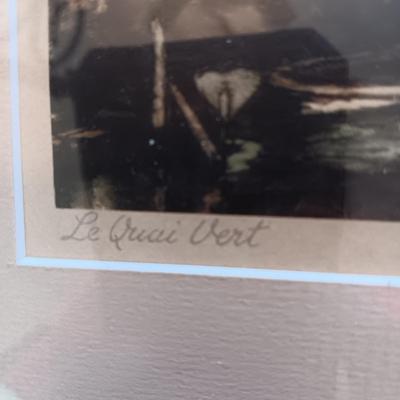 THE CANAL IN BURGES SIGNED ARTWORK