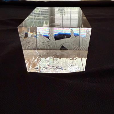 Moser Engraved Glass Sculpture (K-BM)