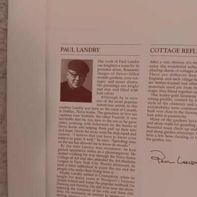 PAUL LANDRY “COTTAGE REFLECTIONS” PRINT INCLUDES COA