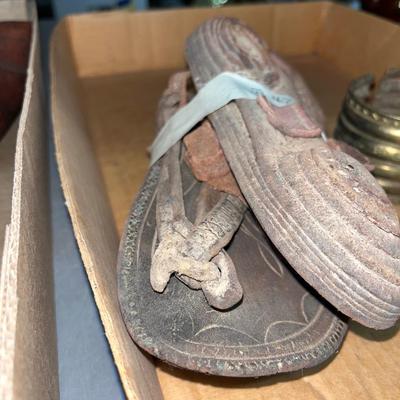 X16-Cultural Items-Very old, one of a kind, handmade sandals, worn by indigenous people in the Amazon