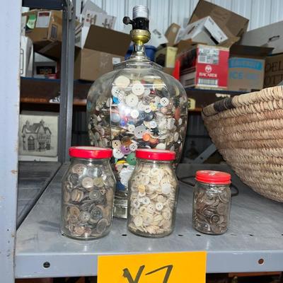 X7-jars of buttons plus button lamp